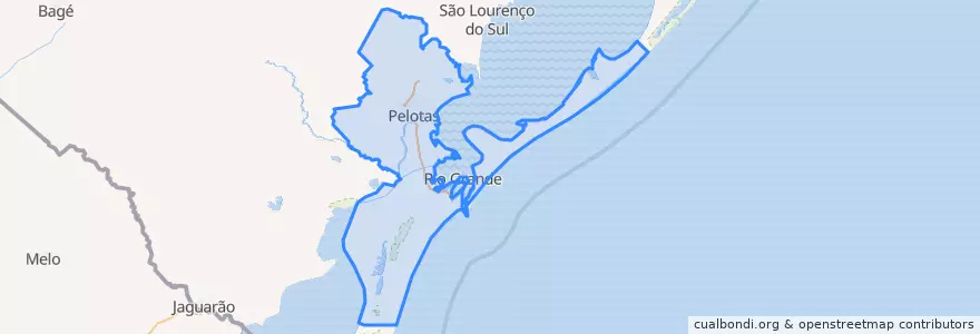 Mapa de ubicacion de Aglomeração Urbana do Sul.