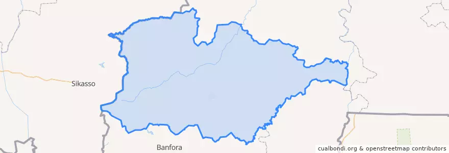 Mapa de ubicacion de Hauts-Bassins.
