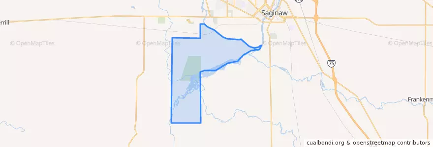 Mapa de ubicacion de James Township.