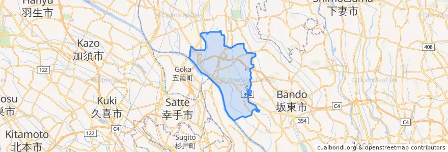 Mapa de ubicacion de Sakai.