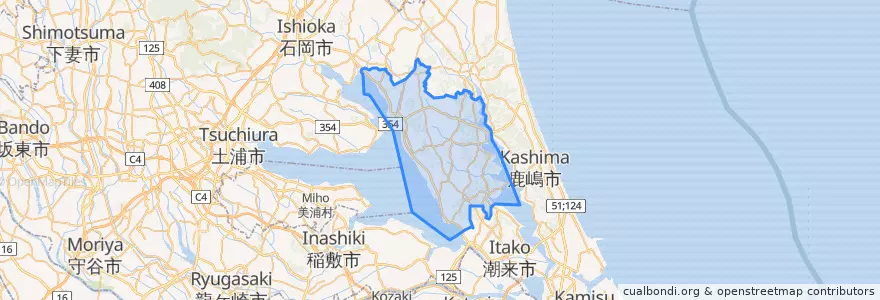 Mapa de ubicacion de Namekata.