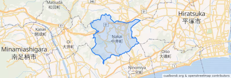 Mapa de ubicacion de Накай.