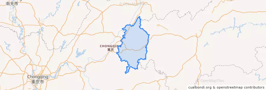 Mapa de ubicacion de 石柱土家族自治县.