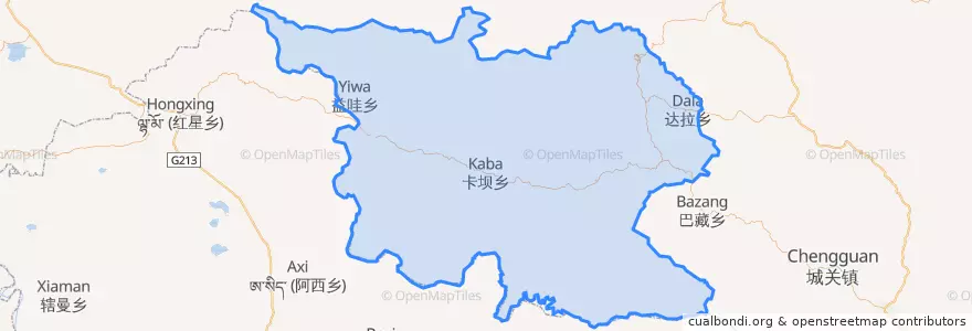 Mapa de ubicacion de ཐེ་བོ་རྫོང་། 迭部县.