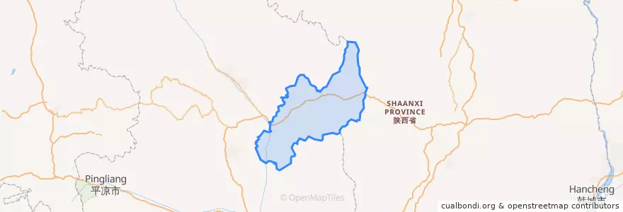 Mapa de ubicacion de 合水县.