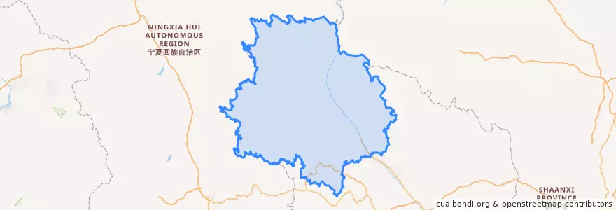 Mapa de ubicacion de Huan County.