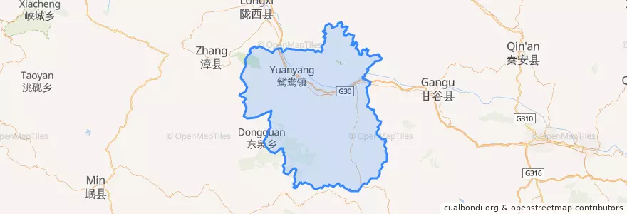 Mapa de ubicacion de 武山县.