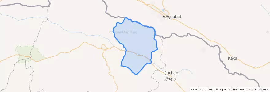 Mapa de ubicacion de Shirwan County.