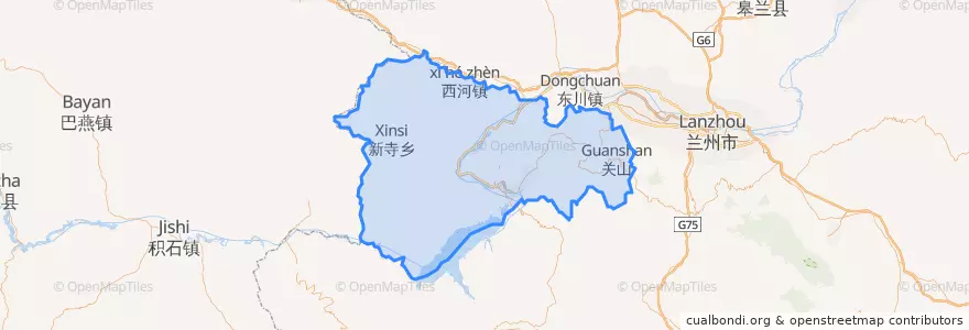 Mapa de ubicacion de 永靖县.
