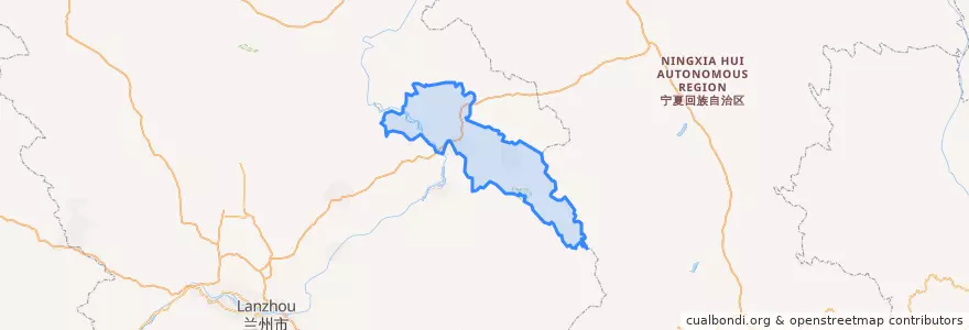 Mapa de ubicacion de 平川区.
