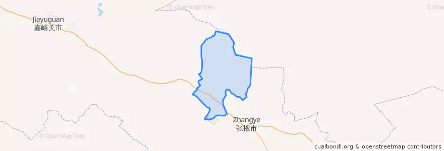 Mapa de ubicacion de 临泽县.