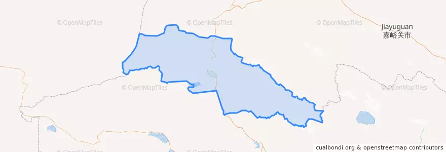 Mapa de ubicacion de Aksai Kazakh Autonomous County.