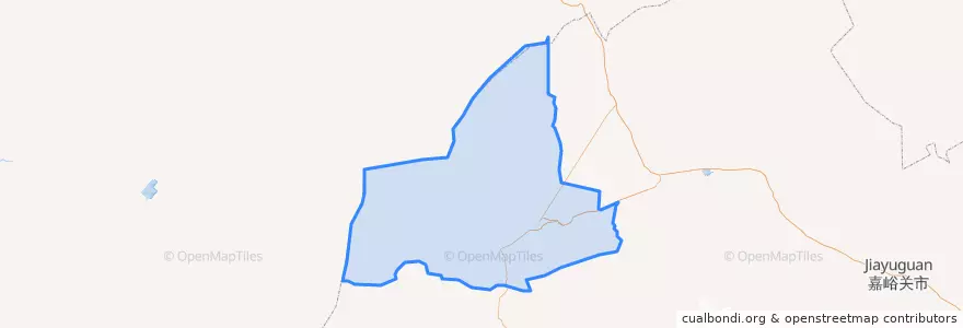 Mapa de ubicacion de 敦煌市.
