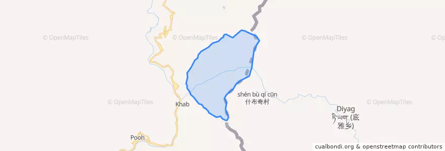 Mapa de ubicacion de 什布奇山口地区.