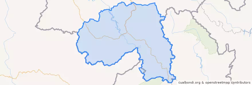 Mapa de ubicacion de Xishuangbanna Dai Autonomous Prefecture.