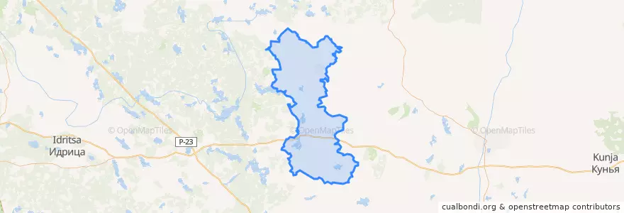 Mapa de ubicacion de Маевская волость.