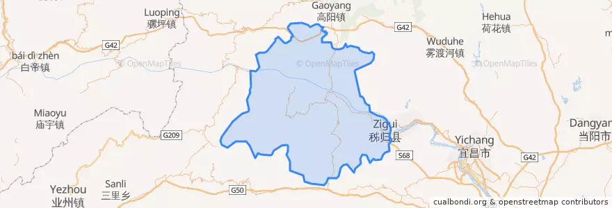 Mapa de ubicacion de 쯔구이현.