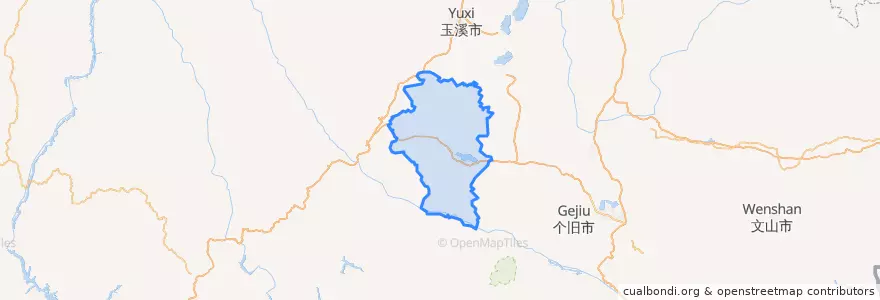 Mapa de ubicacion de 石屏县.