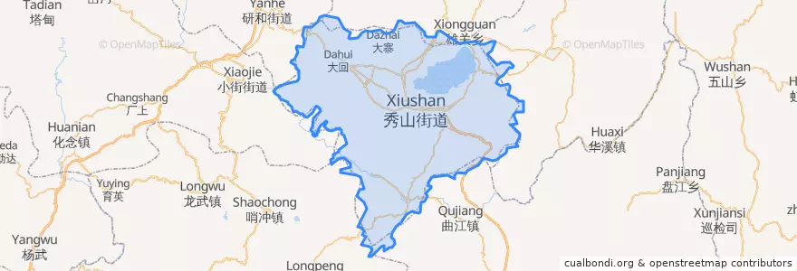 Mapa de ubicacion de 通海县.