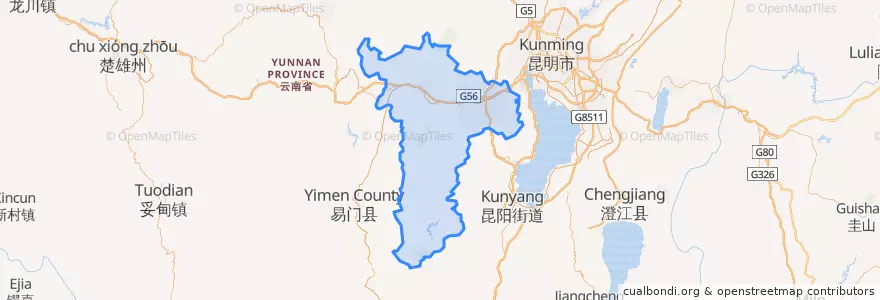 Mapa de ubicacion de 安宁市.