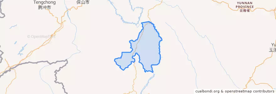 Mapa de ubicacion de Yun County.