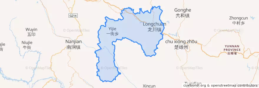 Mapa de ubicacion de 南华县.