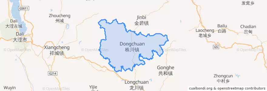 Mapa de ubicacion de 姚安县.