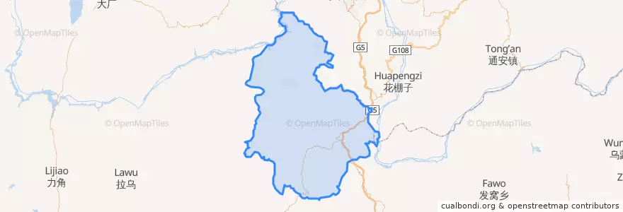 Mapa de ubicacion de Yongren County.