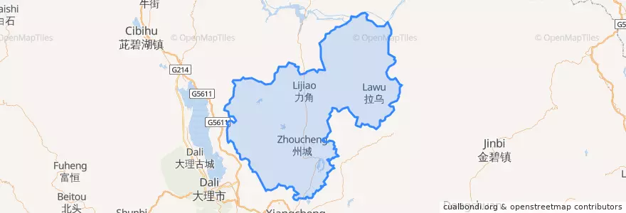 Mapa de ubicacion de 宾川县.