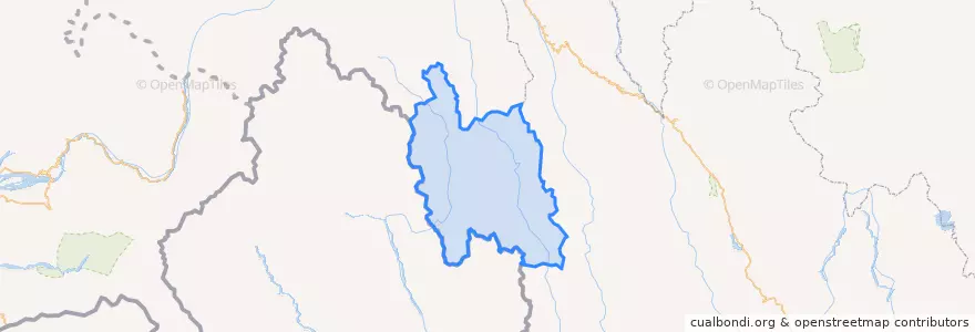Mapa de ubicacion de 贡山独龙族怒族自治县 (Gongshan).