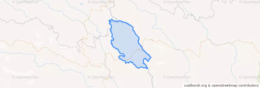 Mapa de ubicacion de Jomda County.