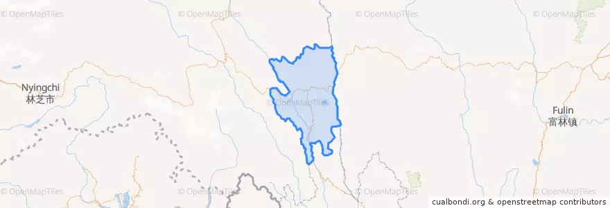 Mapa de ubicacion de སྨར་ཁམས་རྫོང་ / 芒康县 / Markam.