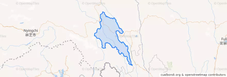Mapa de ubicacion de མཛོ་སྒང་རྫོང་ / 左贡县 / Zogang.