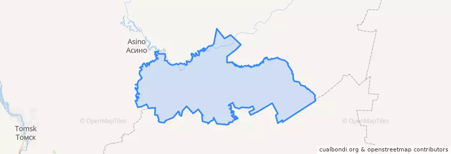Mapa de ubicacion de Зырянский район.