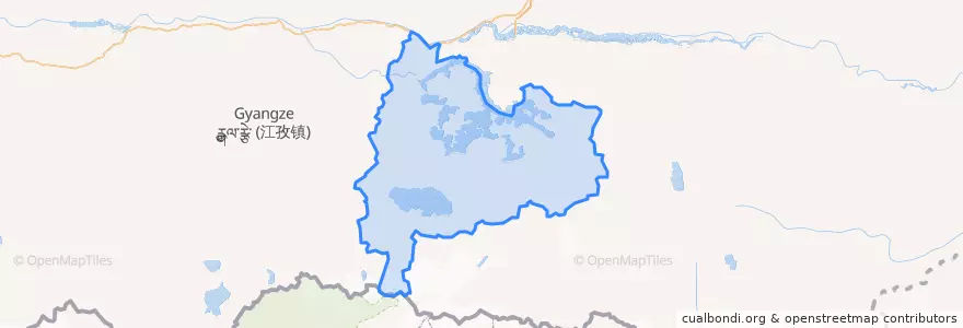 Mapa de ubicacion de སྣ་དཀར་རྩེ་རྫོང་ / 浪卡子县 / Nagarzê.