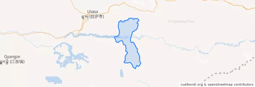 Mapa de ubicacion de སྣེ་གདོང་རྫོང་ 乃东区 Nêdong.