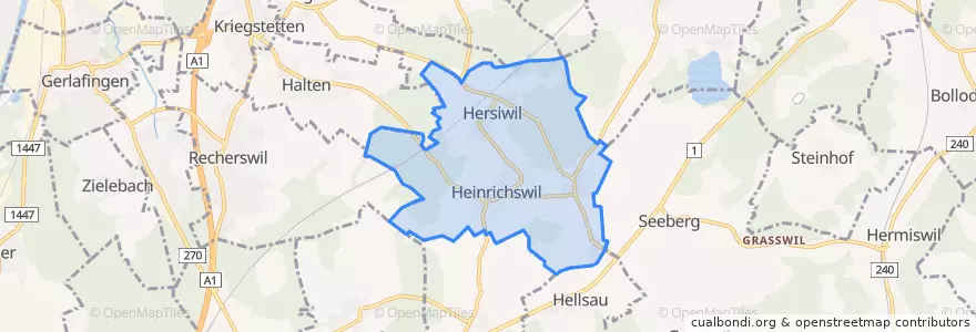 Mapa de ubicacion de Drei Höfe.