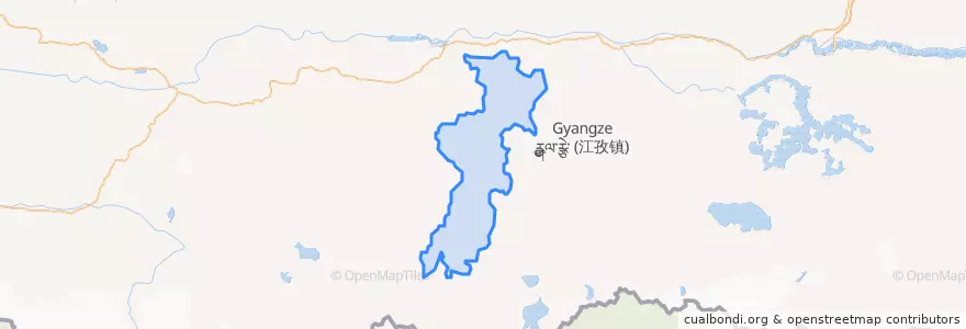 Mapa de ubicacion de 白朗县.