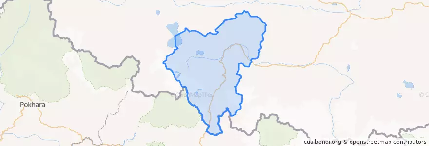 Mapa de ubicacion de གཉའ་ལམ་རྫོང་ / 聂拉木县 / Nyalam.