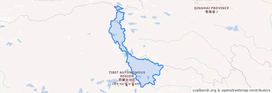 Mapa de ubicacion de ཨ་མདོ་རྫོང་ / 安多县 / Amdo.