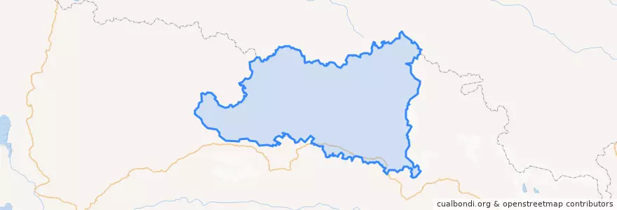 Mapa de ubicacion de Baqên County.