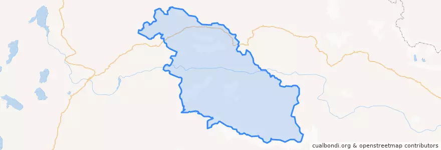 Mapa de ubicacion de Biru County.