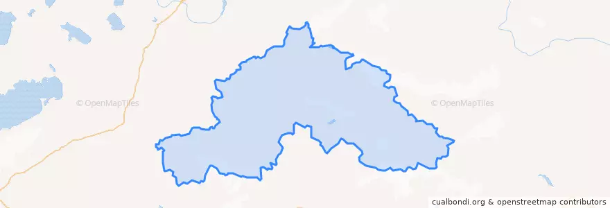 Mapa de ubicacion de Lhari County.