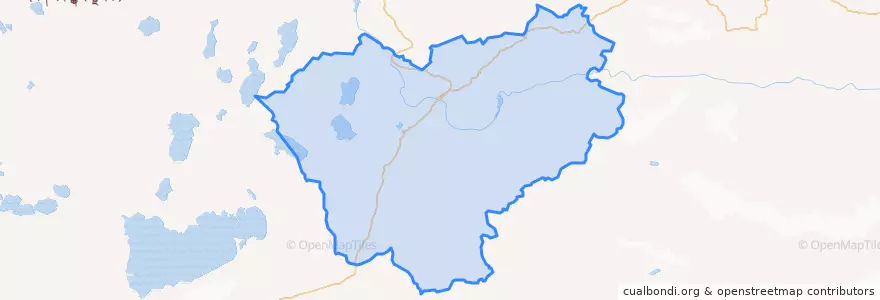 Mapa de ubicacion de Seni District.