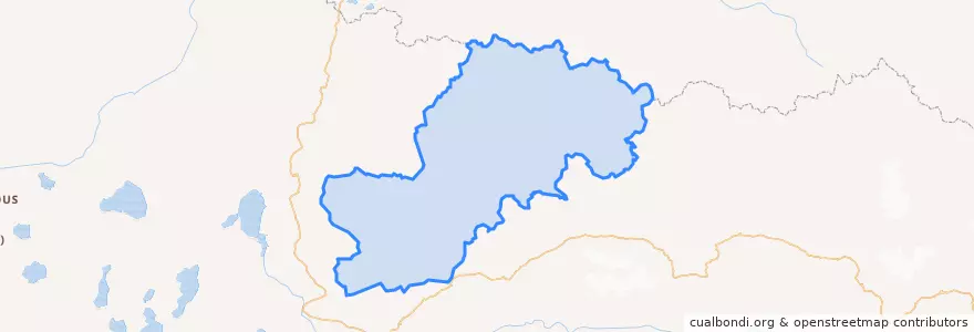 Mapa de ubicacion de གཉན་རོང་རྫོང་ / 聂荣县 / Nyainrong.