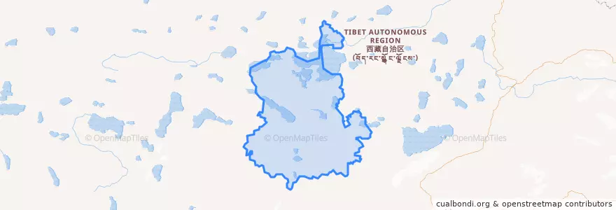 Mapa de ubicacion de ཤན་རྩ་རྫོང་ / 申扎县 / Xainza.