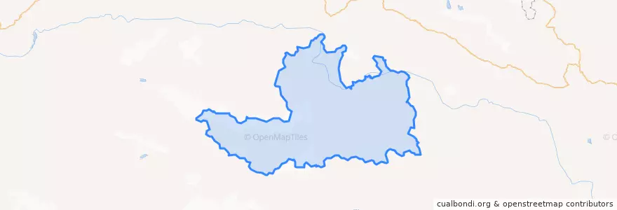 Mapa de ubicacion de དཔལ་འབར་རྫོང 边坝县 Banbar.