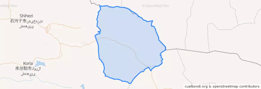 Mapa de ubicacion de Kumul.