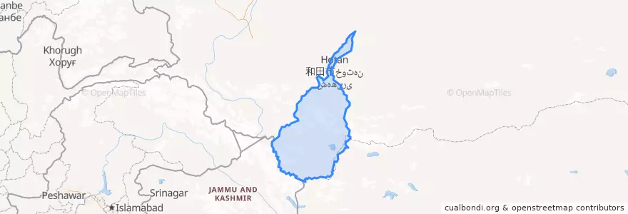 Mapa de ubicacion de 和田县.