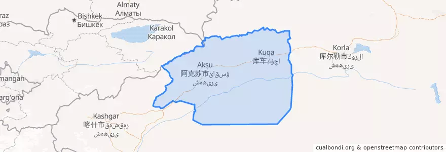 Mapa de ubicacion de アクス地区.